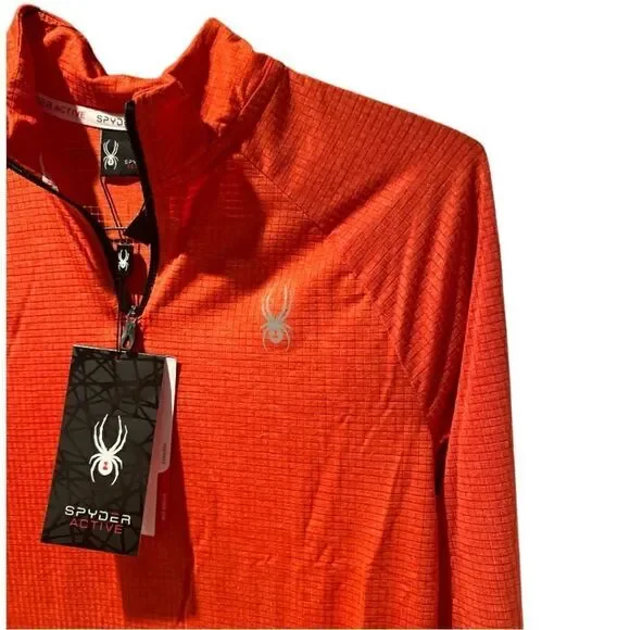 š Spyder Menās Mockneck RaglanāSleeveāPoloāsizeāSmall - Picture 5 of 14